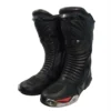 Custom All-Black Leather Motorcycle Racing Boots | Peritum Moto