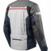 12 Custom Grey & Beige Adventure Touring Motorcycle Jacket | Peritum Moto