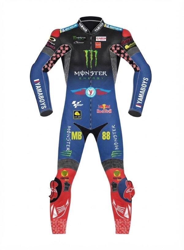 Custom Monster Style 1-Piece Leather Motorcycle Racing Suit | Peritum Moto